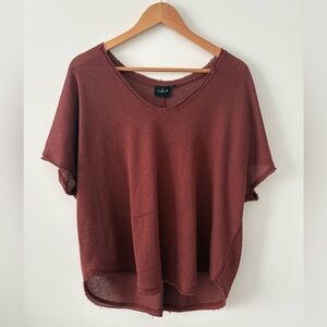 Urban Outfitters Red Boxy Short Sleeve T-Shirt